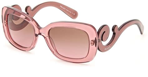 prada pink clear glasses